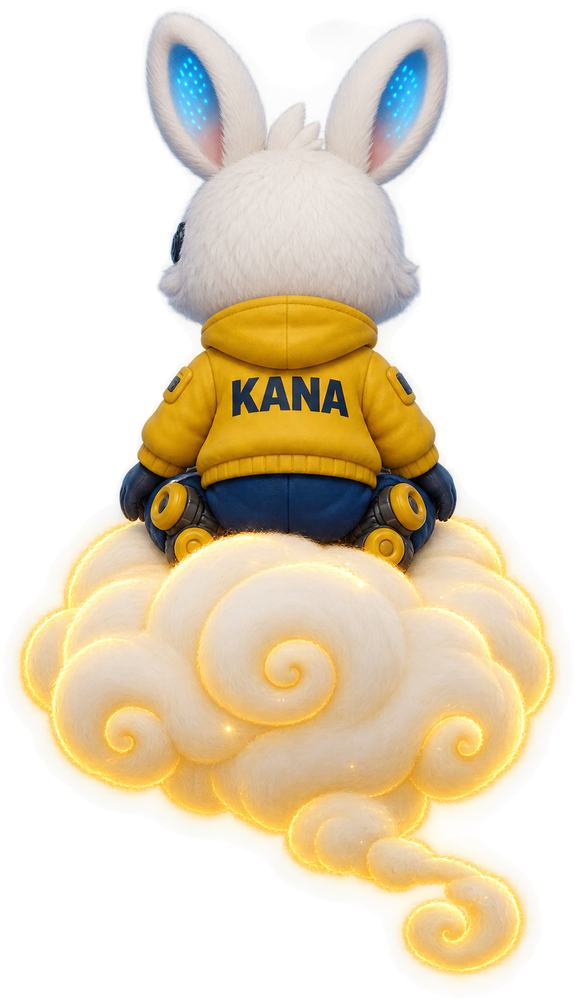 筋斗雲に乗った KANA うさぎ